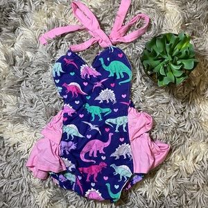 Dinosaur Birthday Girl Onesie/Romper